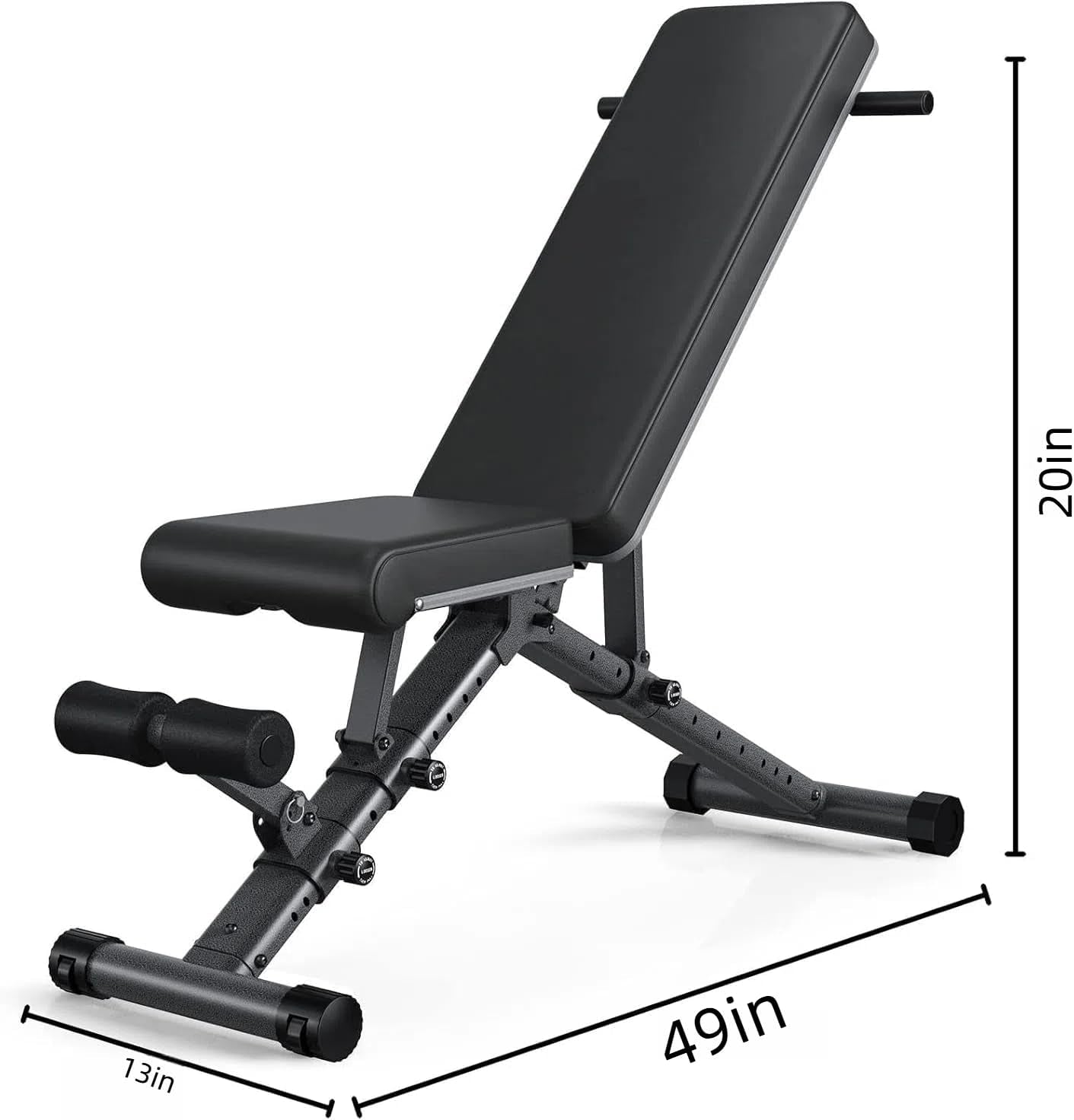 Adjustable Weight Bench Workout Bench, 1000 LB Heavy Duty Incline Decline Bench for Home Gym, Easy Assembly Foldable Training Lifting Bench, Ultra Short Gap 2025 New Version